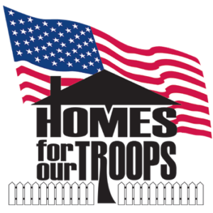 Homes For Our Troops logo - providing specially adapted homes to injured veterans and their families