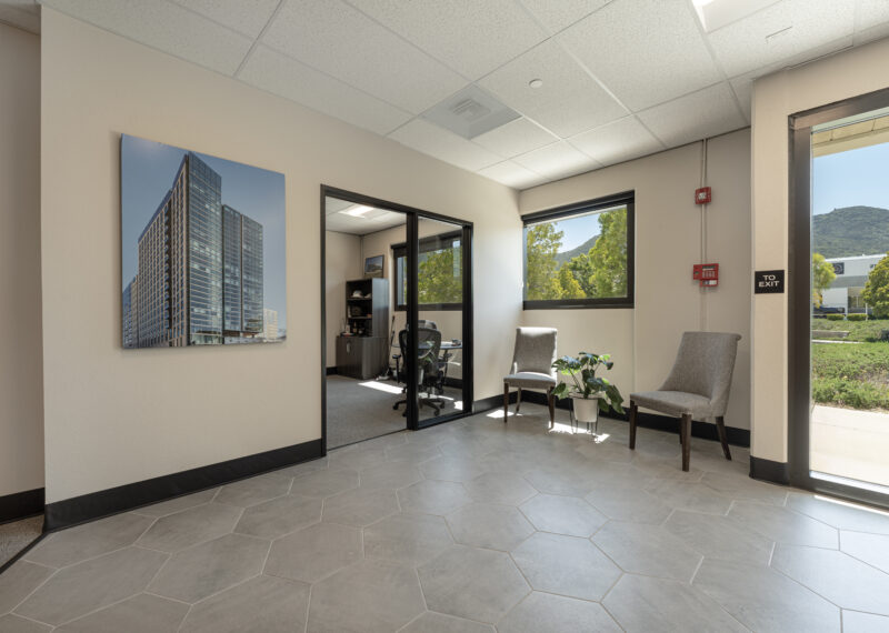 New Office Construction inside Commercial Building