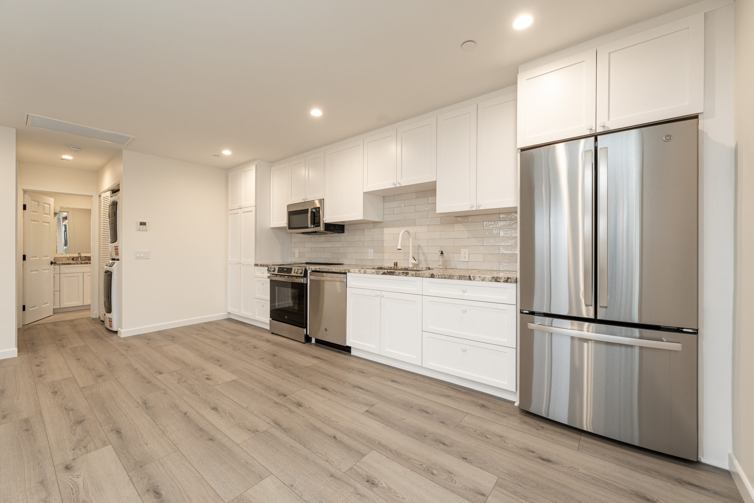 Accessory Dwelling Unit Garage Conversion - Kitchen Angle