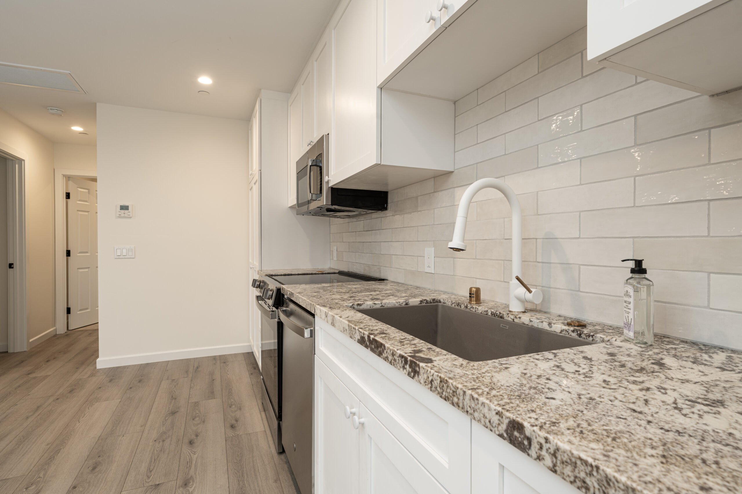 Accessory Dwelling Unit Garage Conversion - Kitchen Close Up