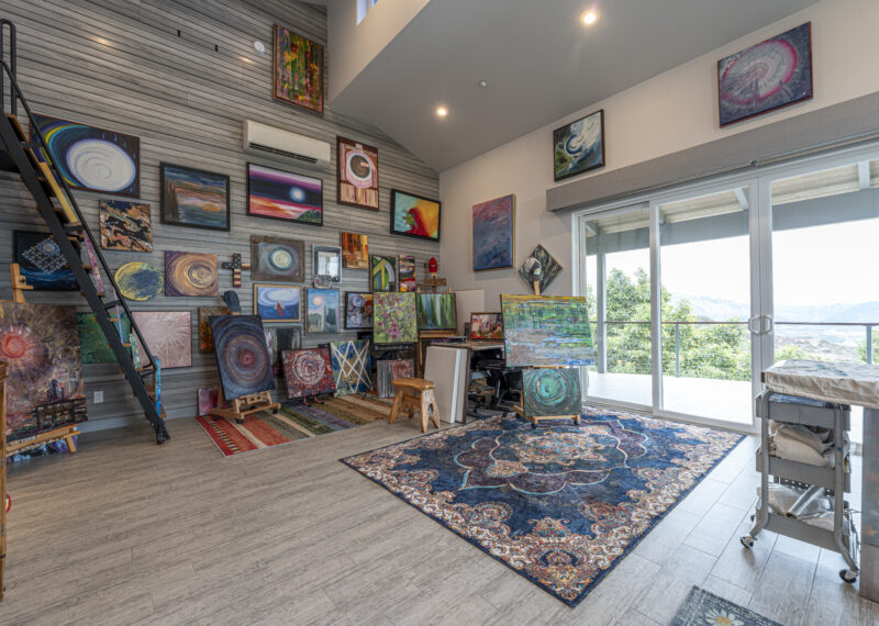 Home Addition in Fallbrook: beautiful home art studio space with large patio