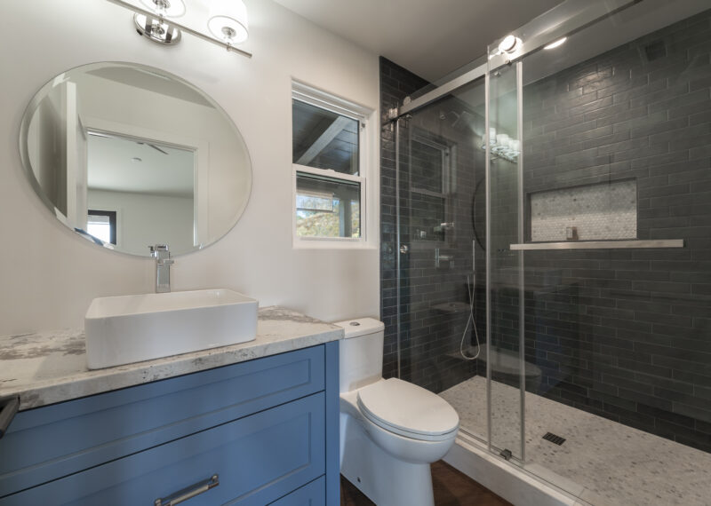 Beautifully remodeled bathrooms in a Murrietta home by Youngren Construction