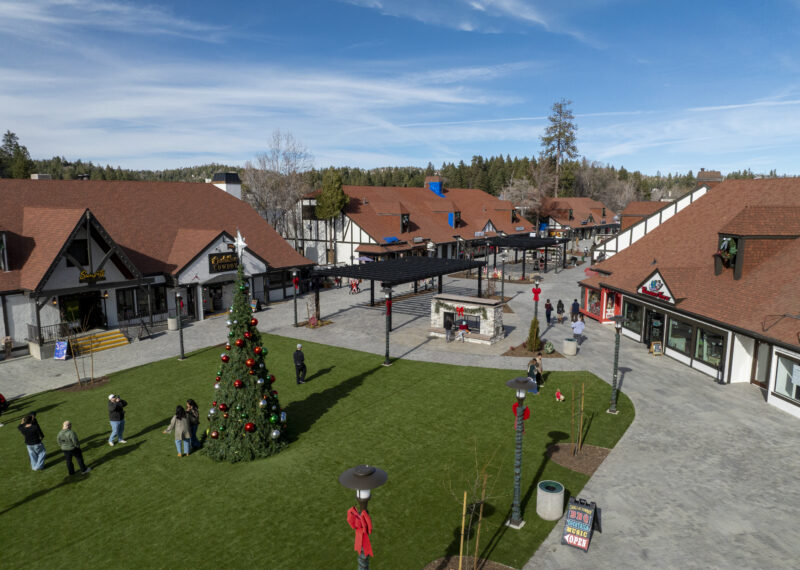 Lake Arrowhead Village Shopping Center Exterior Remodel by Youngren Construction