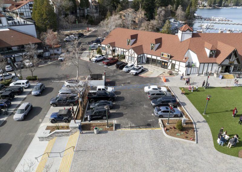 New Parking Lot for Lake Arrowhead Village by Youngren Construction