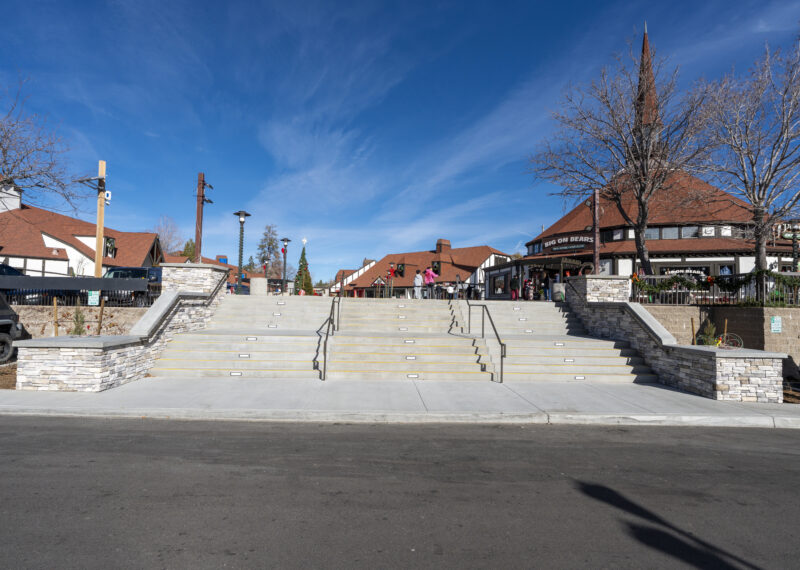New Entry Stairs for Lake Arrowhead Village by Youngren Construction