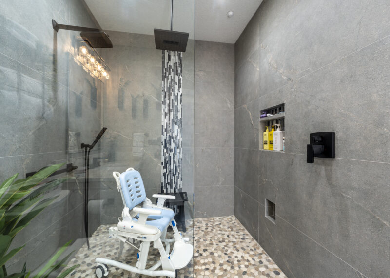 Safe, accessible ADA bathroom by Youngren Construction