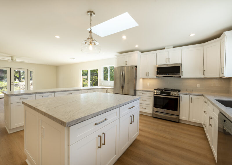 1970s home remodel spacious new kitchen