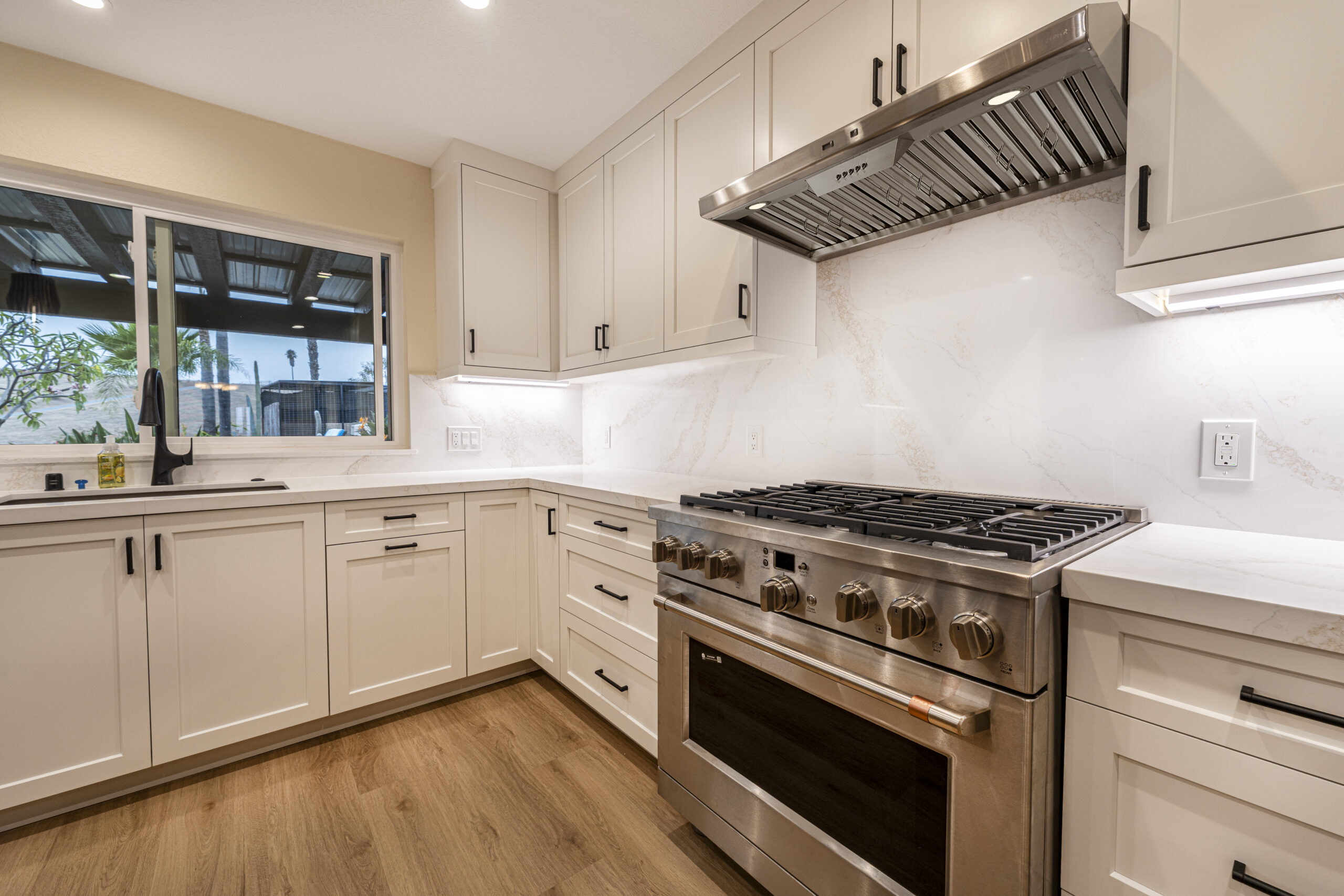 New kitchen transformation in a 1990's home in Bonsall, CA by Youngren Construction