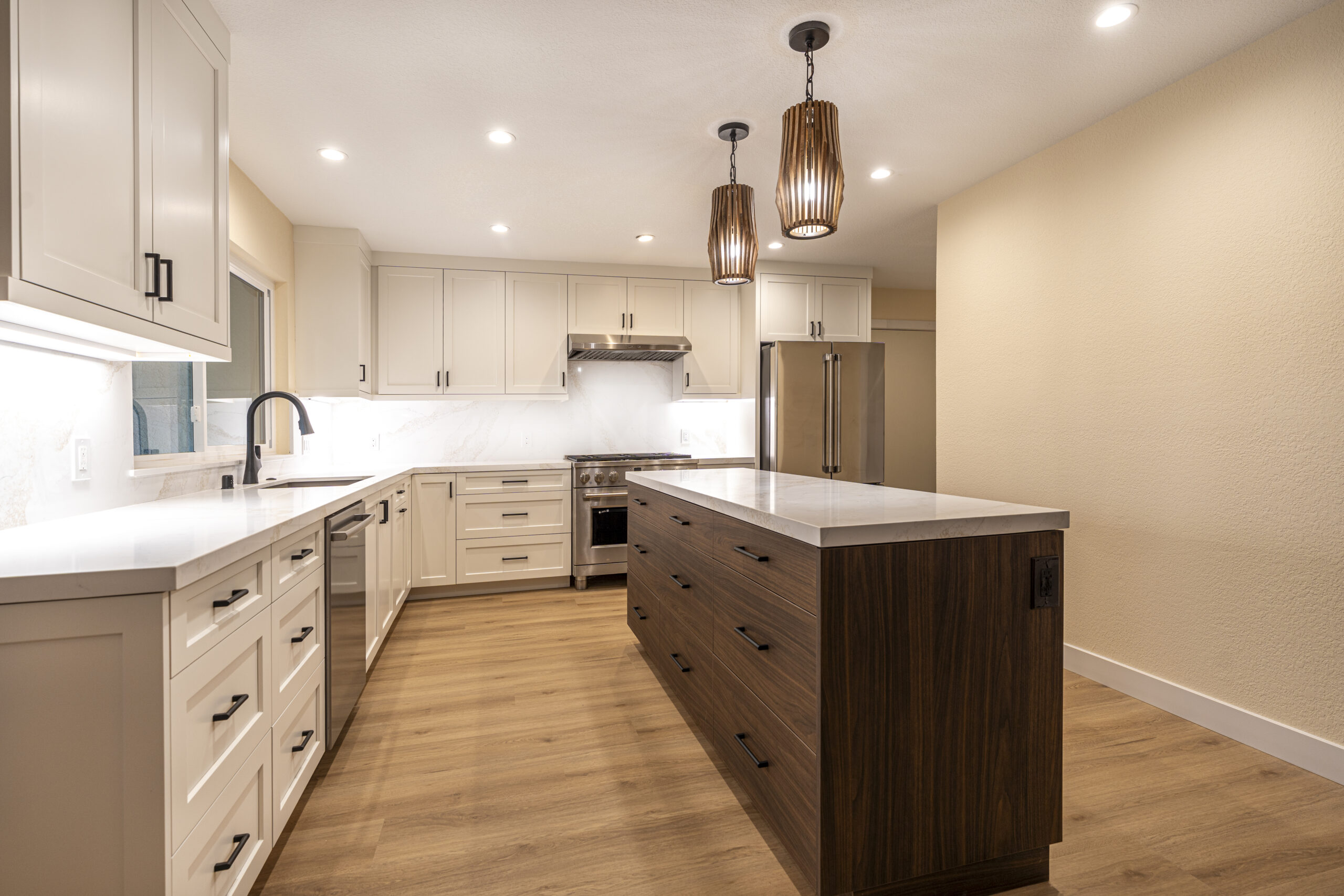 Bright, modern kitchen remodel in Bonsall, CA by Youngren Construction