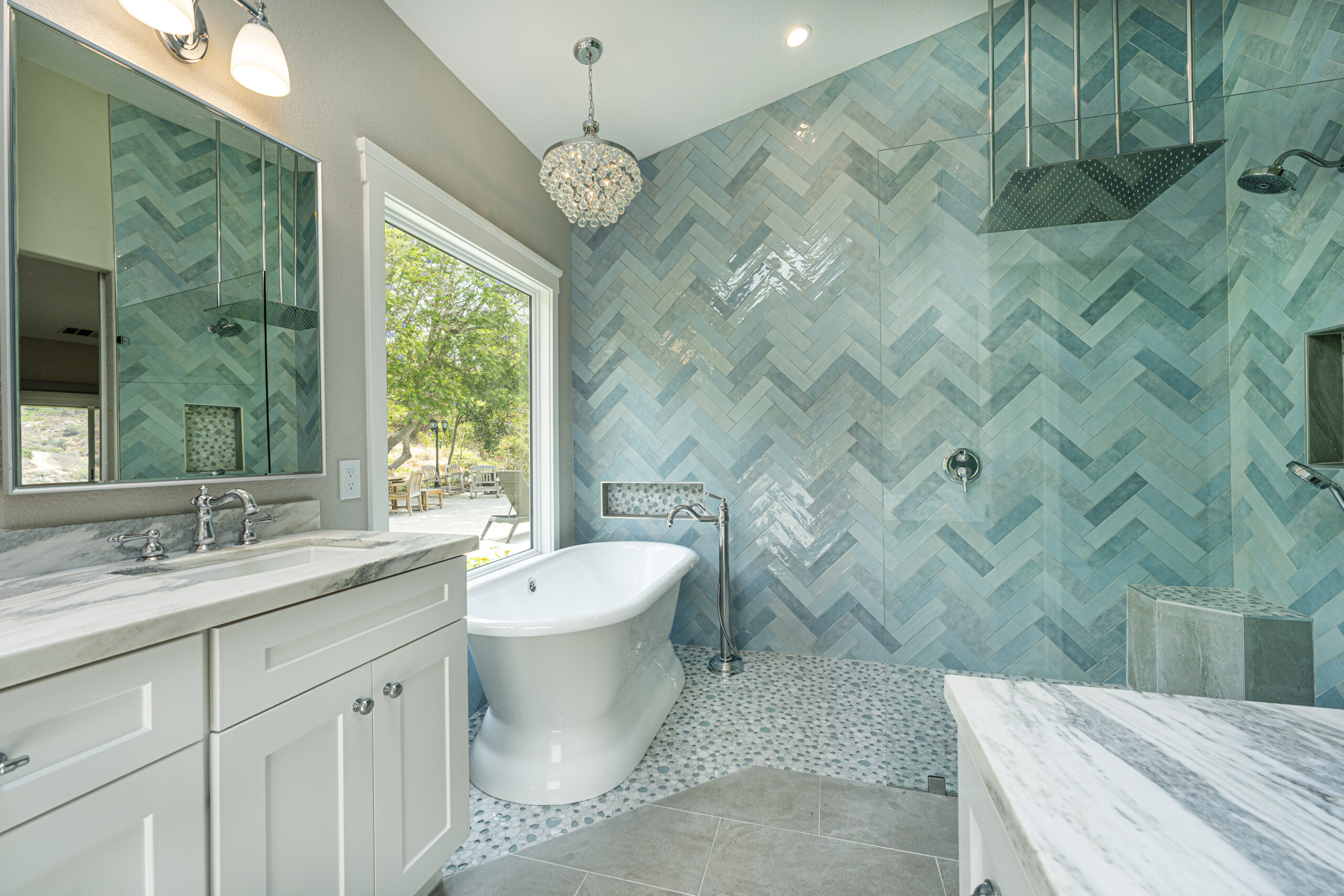Master Bathroom Remodel in a Fallbrook home by Youngren Construction