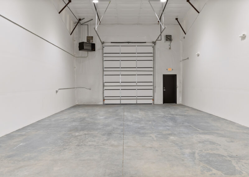 Roll up door for loading in a flex warehouse space in Missoula