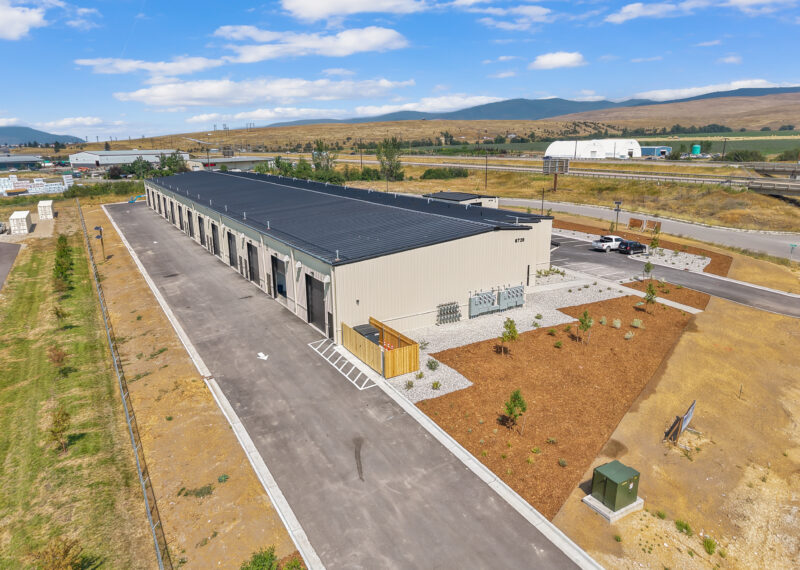 Drought tolerant landscaping for commercial new construction in Missoula